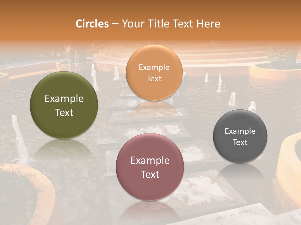 Water Fountains Psd PowerPoint Template