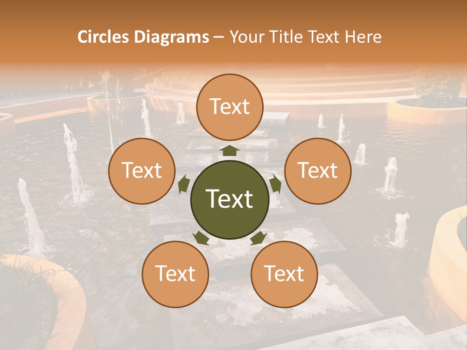 Water Fountains Psd PowerPoint Template