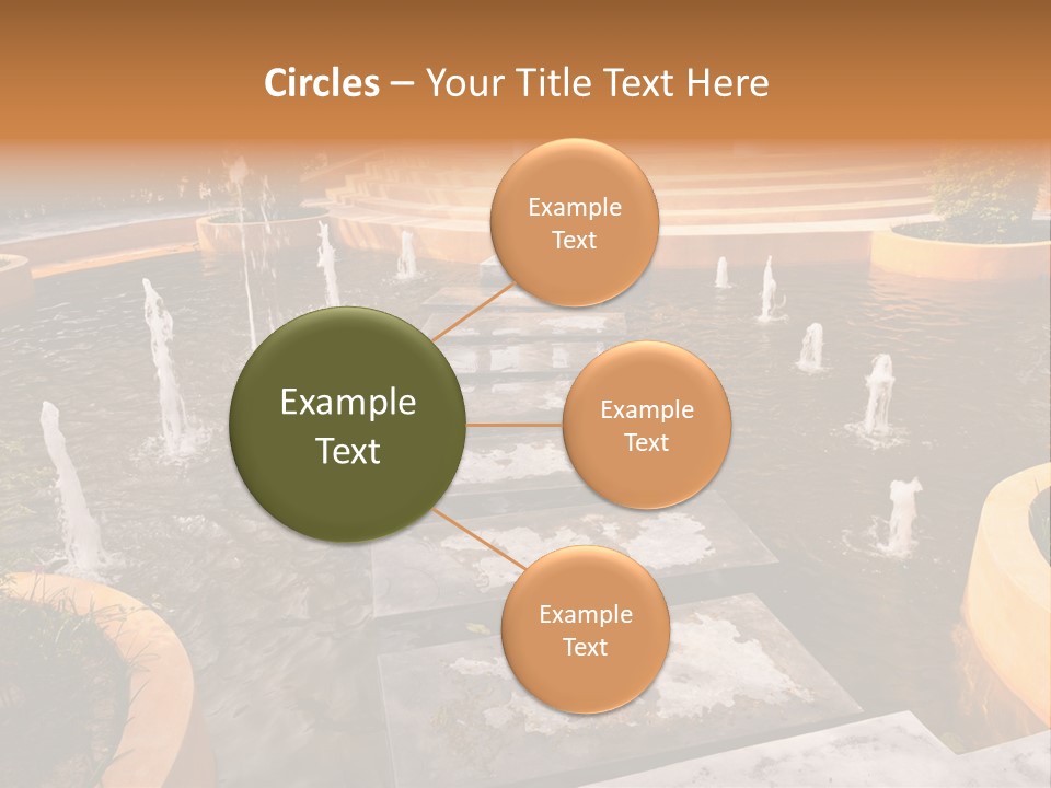 Water Fountains Psd PowerPoint Template