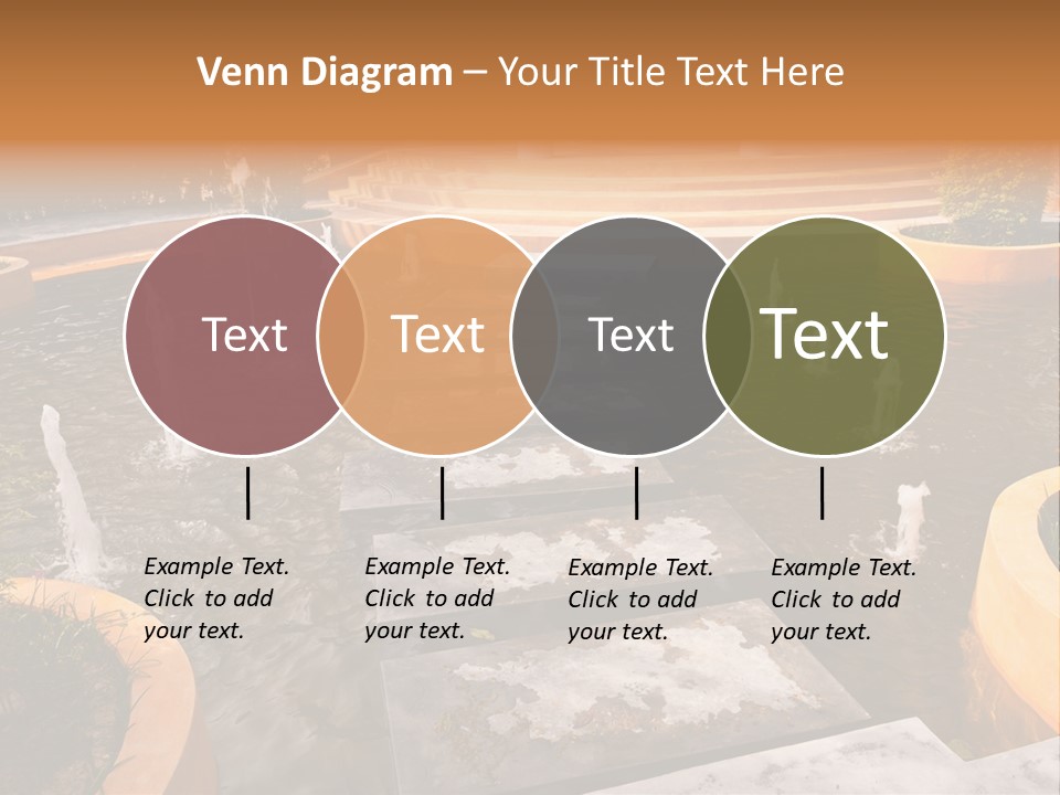 Water Fountains Psd PowerPoint Template