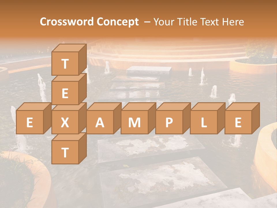 Water Fountains Psd PowerPoint Template