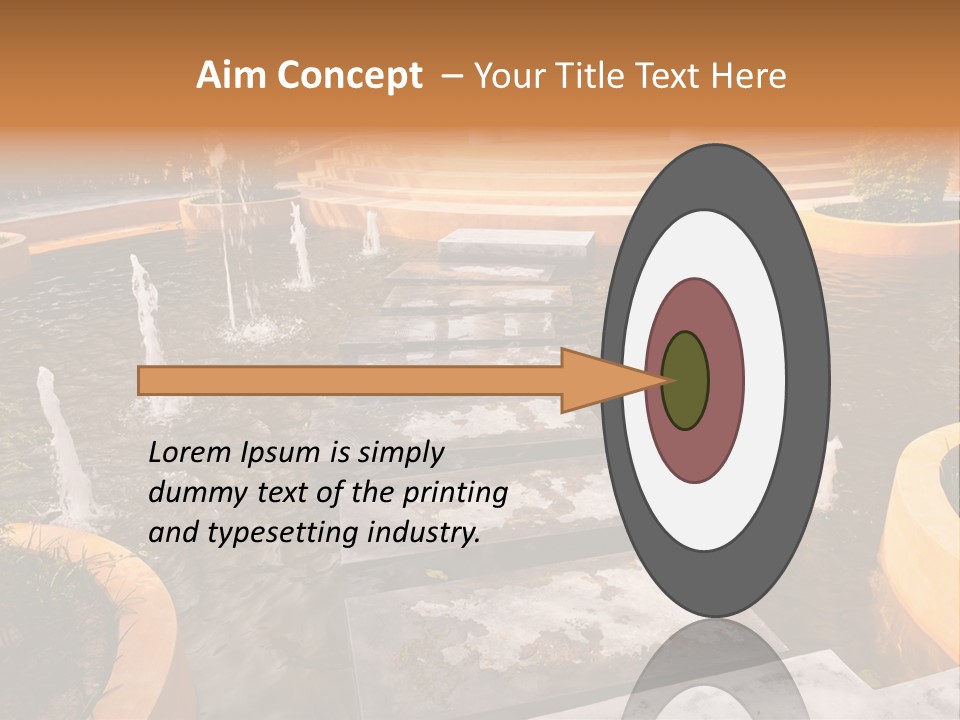 Water Fountains Psd PowerPoint Template