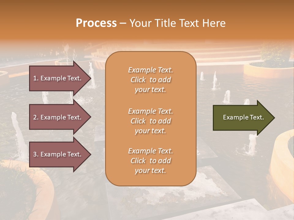 Water Fountains Psd PowerPoint Template