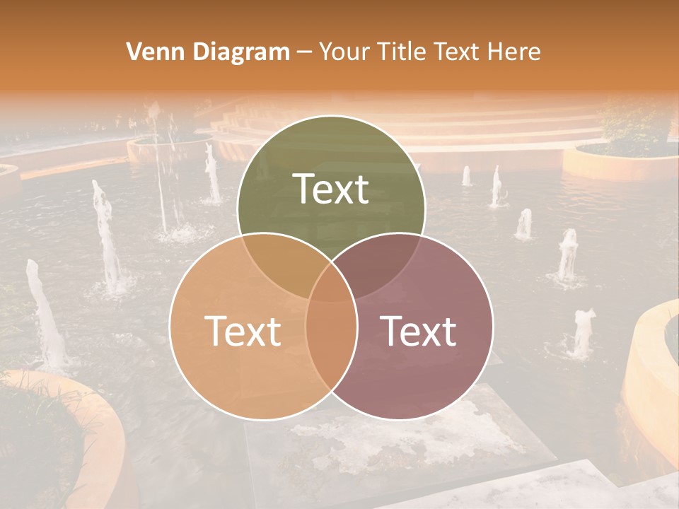 Water Fountains Psd PowerPoint Template