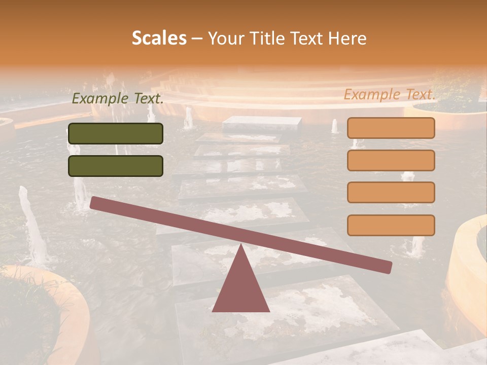 Water Fountains Psd PowerPoint Template
