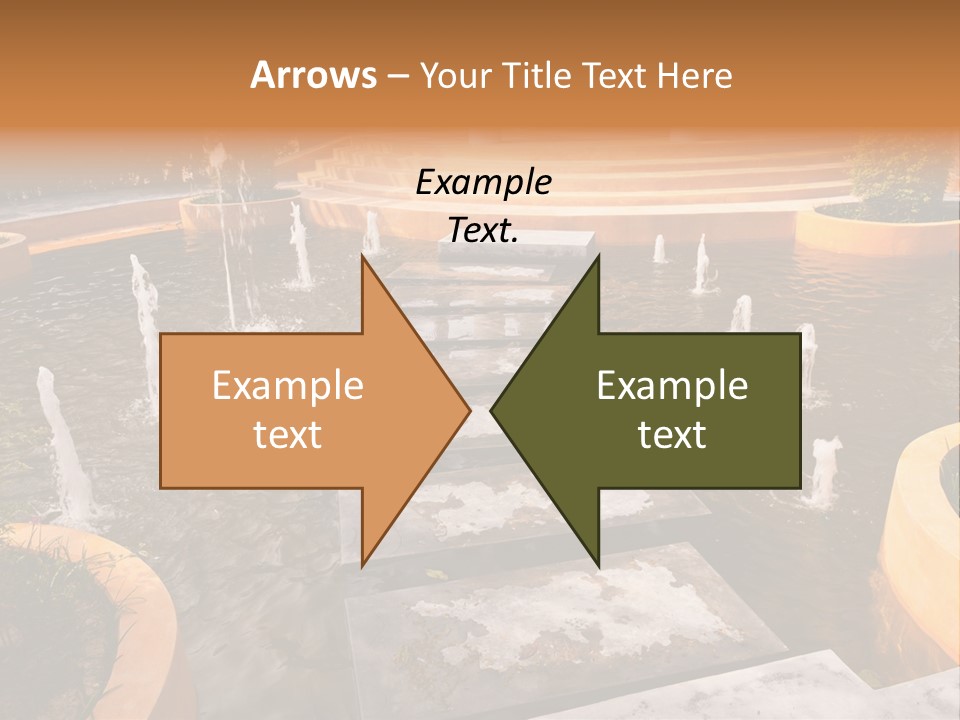 Water Fountains Psd PowerPoint Template