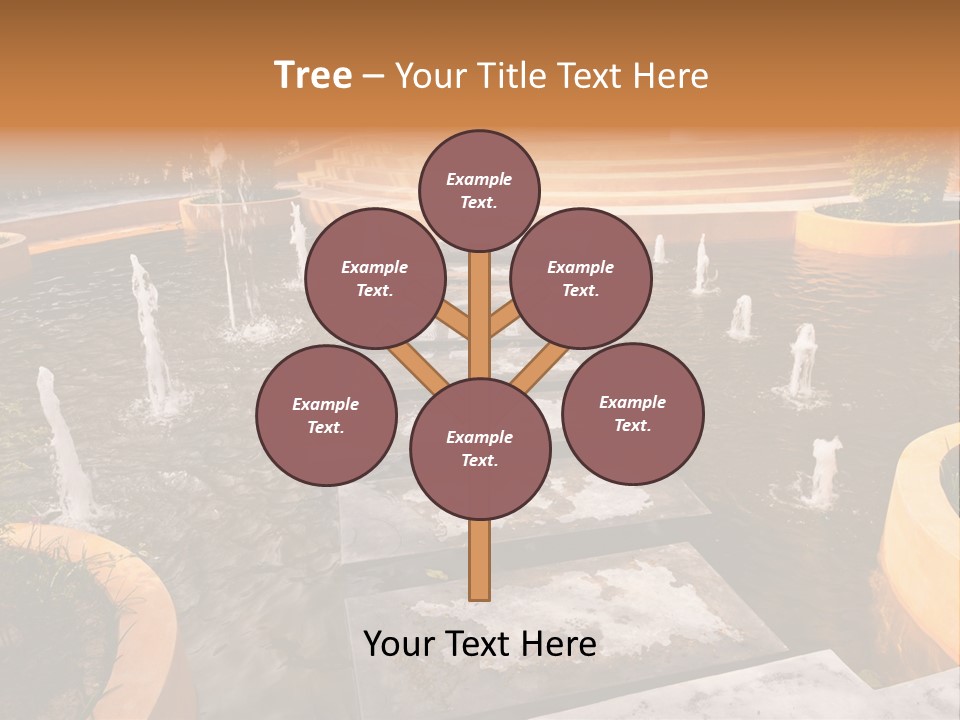 Water Fountains Psd PowerPoint Template