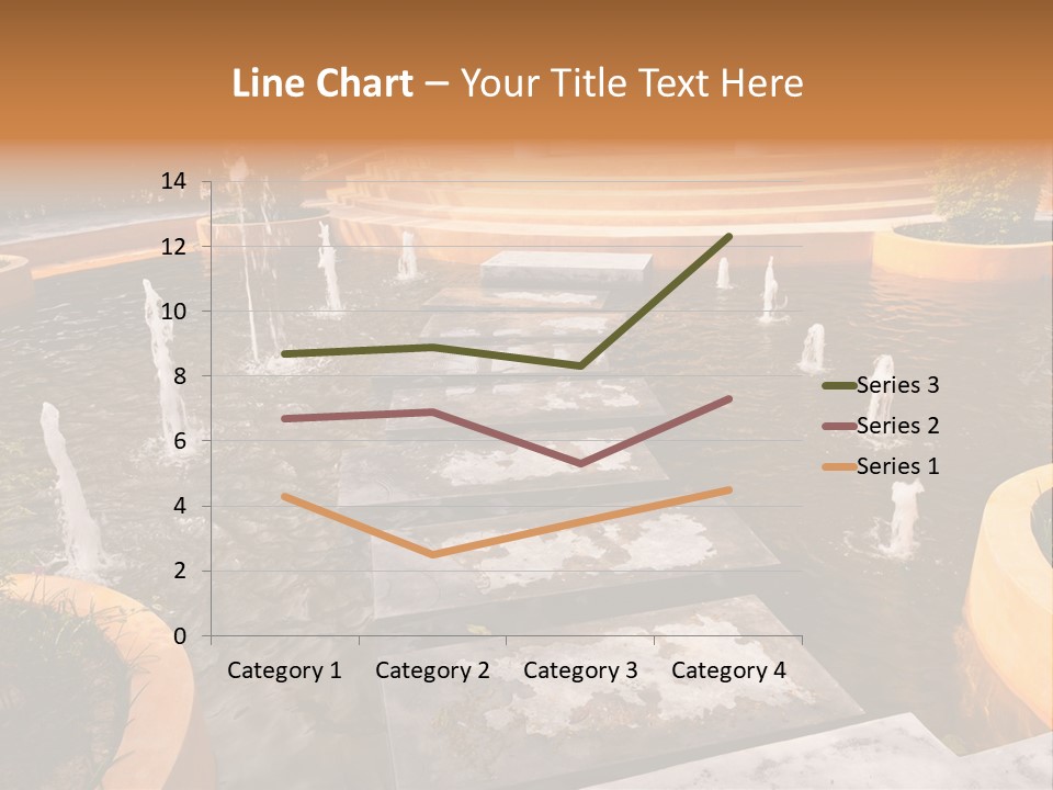 Water Fountains Psd PowerPoint Template