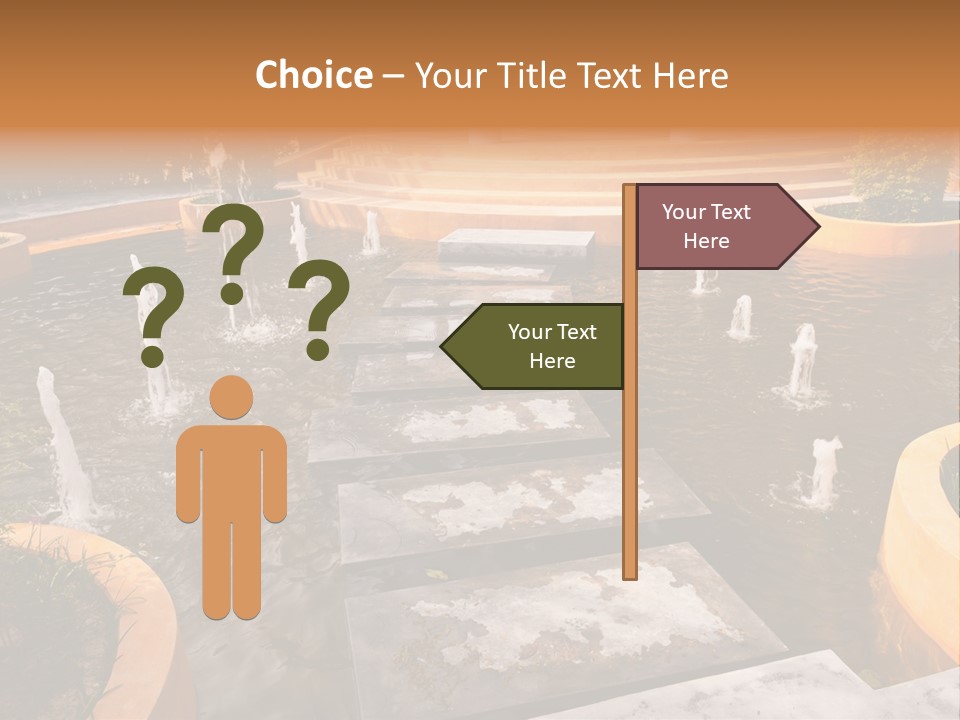 Water Fountains Psd PowerPoint Template