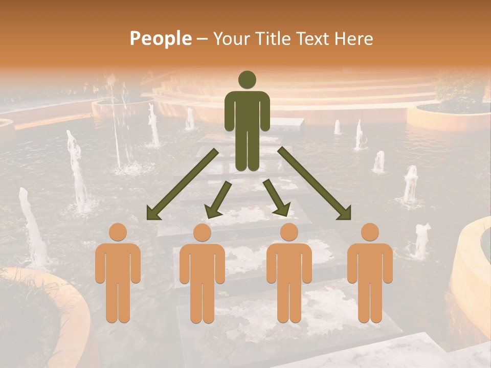 Water Fountains Psd PowerPoint Template