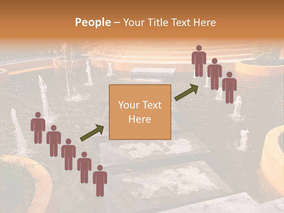 Water Fountains Psd PowerPoint Template