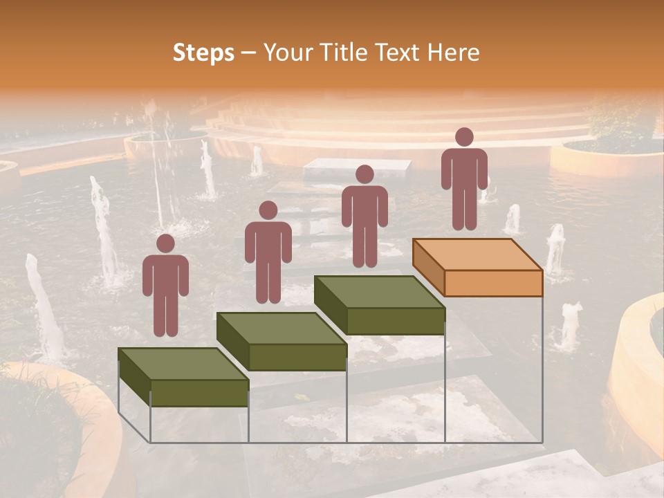 Water Fountains Psd PowerPoint Template
