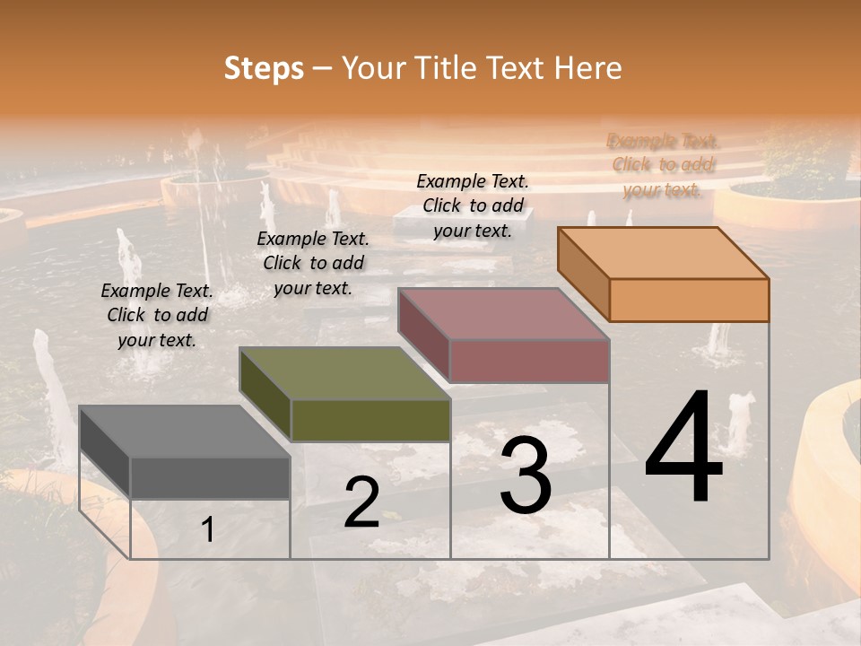 Water Fountains Psd PowerPoint Template