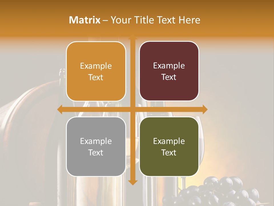 Wine Bottles And Glasses PowerPoint Template