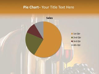 Wine Bottles And Glasses PowerPoint Template