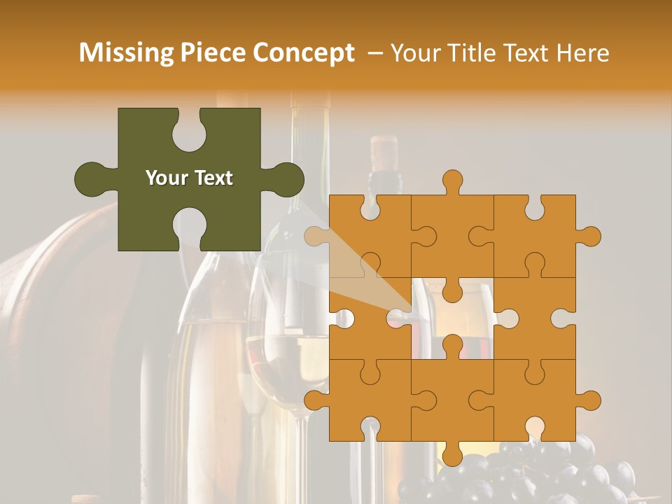 Wine Bottles And Glasses PowerPoint Template