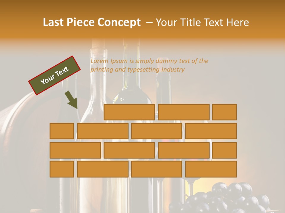 Wine Bottles And Glasses PowerPoint Template