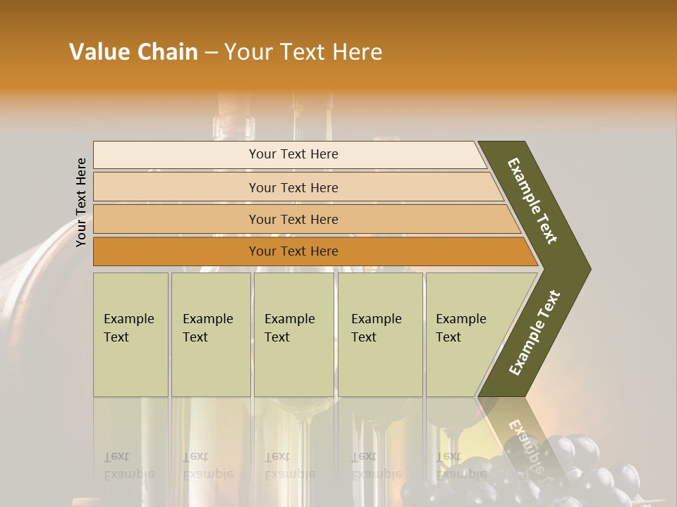 Wine Bottles And Glasses PowerPoint Template