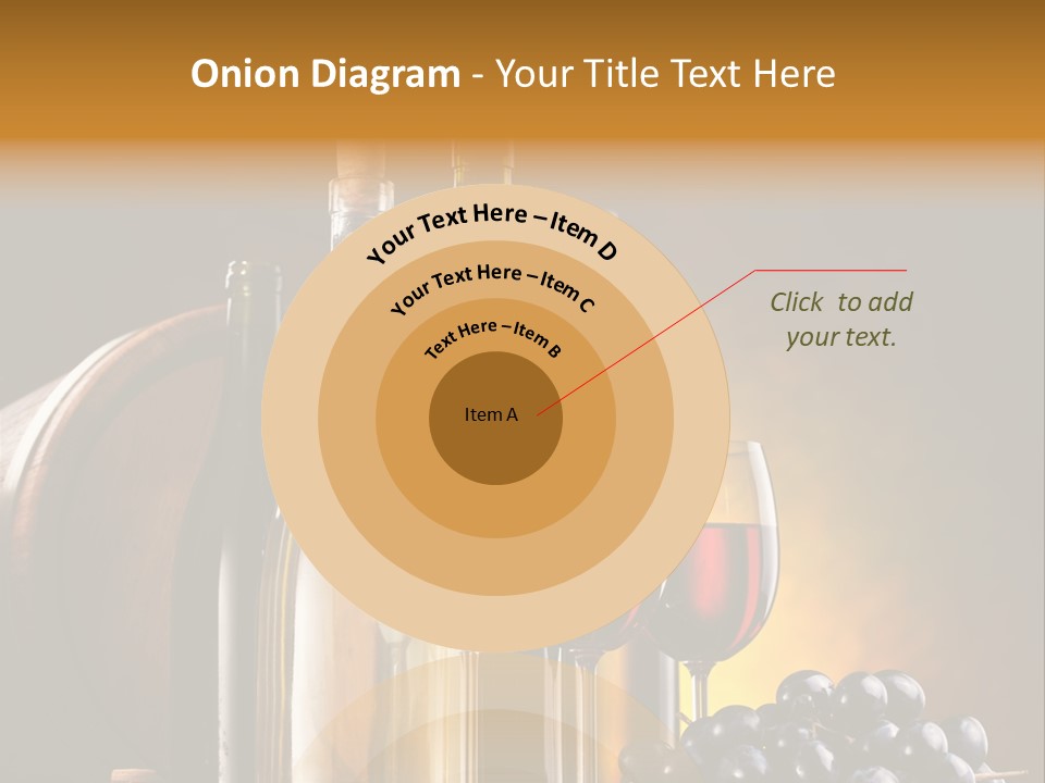 Wine Bottles And Glasses PowerPoint Template