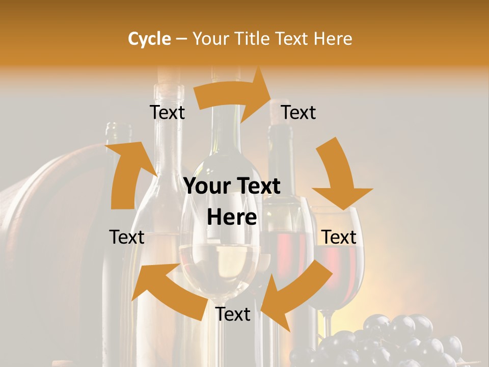 Wine Bottles And Glasses PowerPoint Template