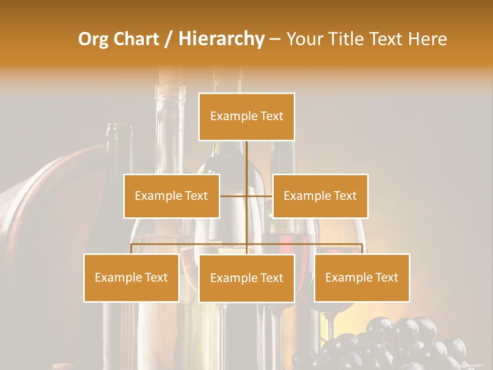 Wine Bottles And Glasses PowerPoint Template