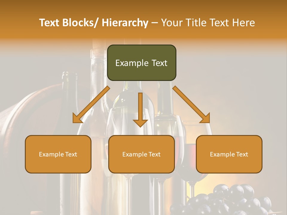 Wine Bottles And Glasses PowerPoint Template