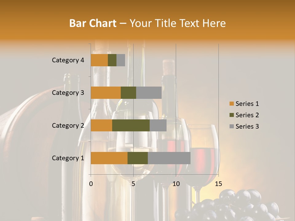 Wine Bottles And Glasses PowerPoint Template
