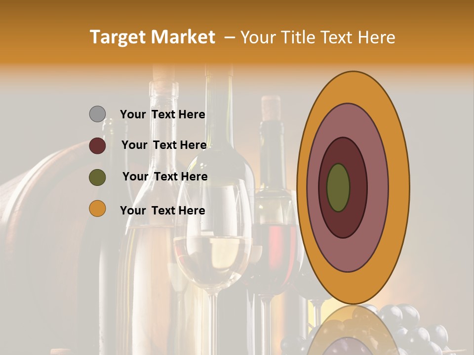 Wine Bottles And Glasses PowerPoint Template