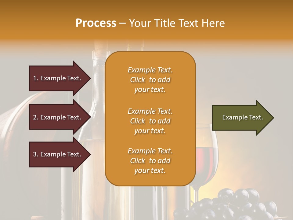 Wine Bottles And Glasses PowerPoint Template