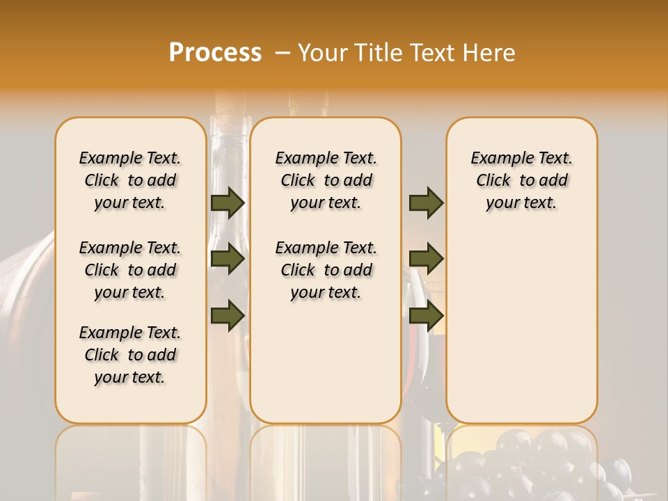 Wine Bottles And Glasses PowerPoint Template