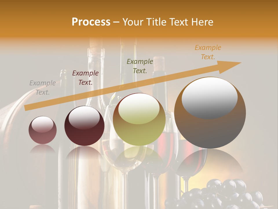 Wine Bottles And Glasses PowerPoint Template