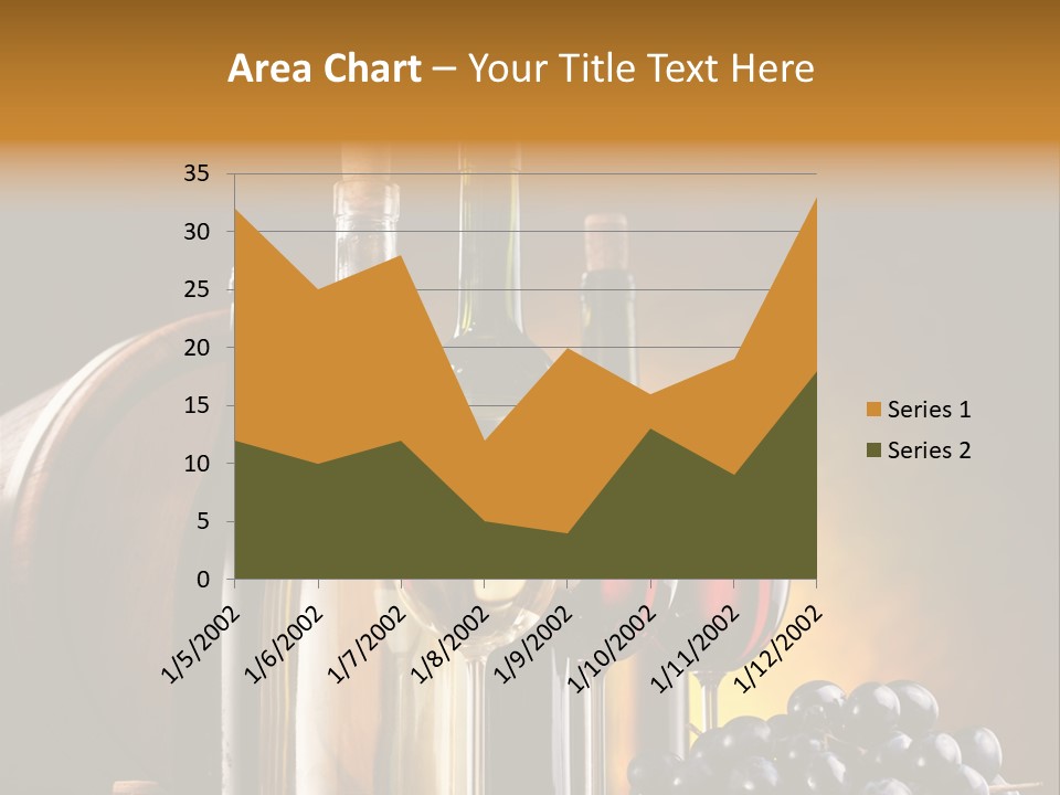 Wine Bottles And Glasses PowerPoint Template