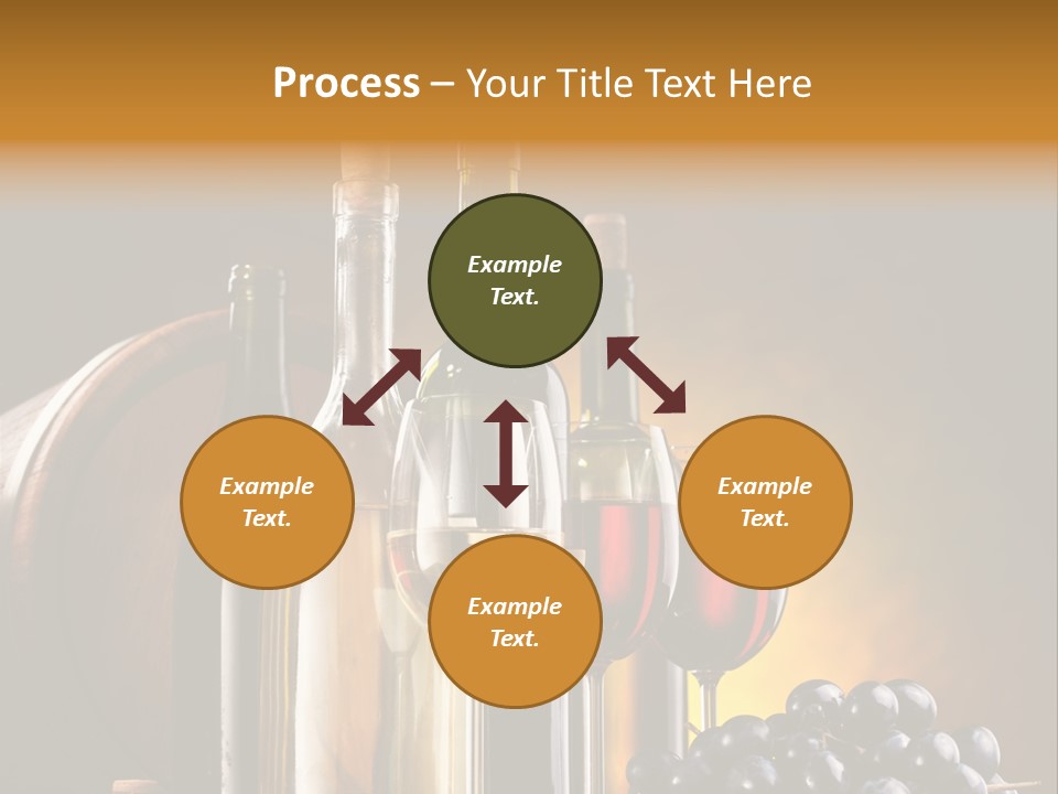 Wine Bottles And Glasses PowerPoint Template