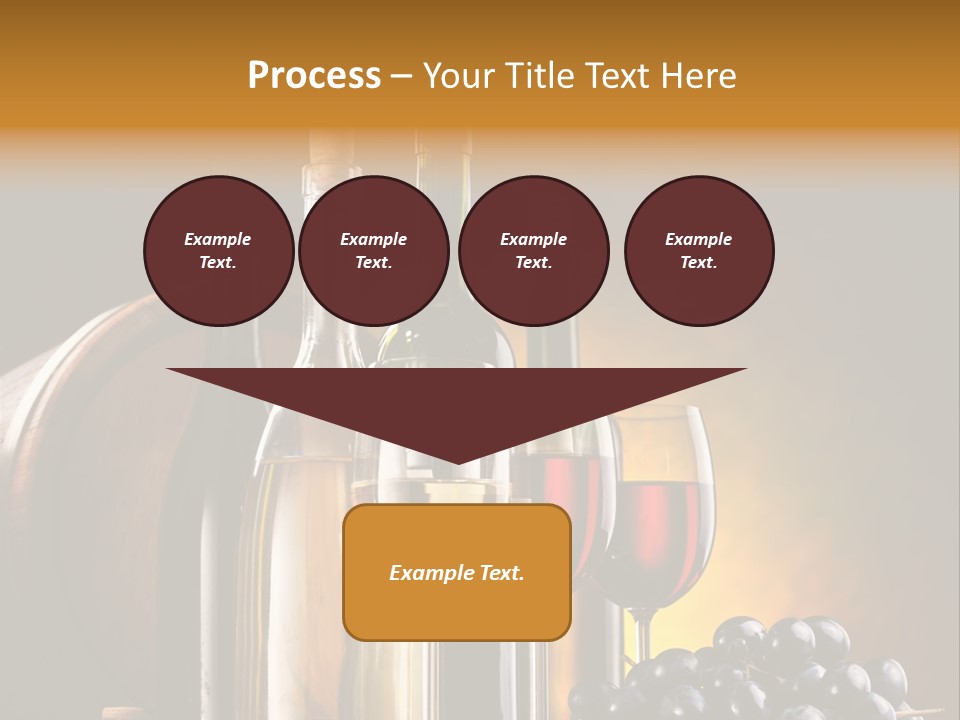 Wine Bottles And Glasses PowerPoint Template
