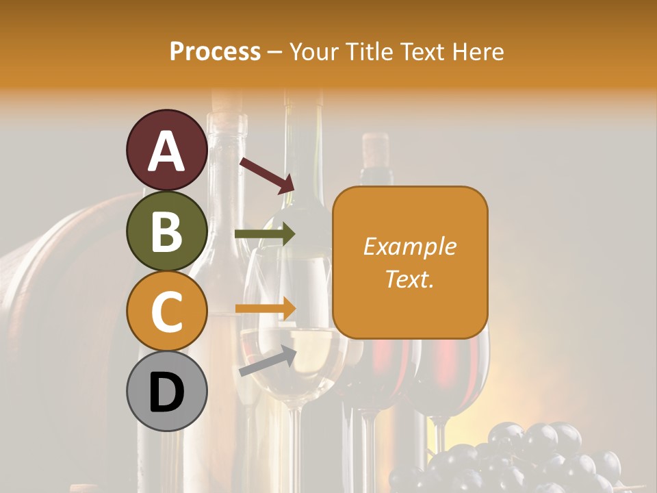 Wine Bottles And Glasses PowerPoint Template