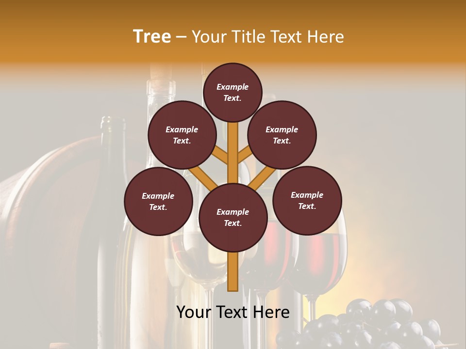 Wine Bottles And Glasses PowerPoint Template