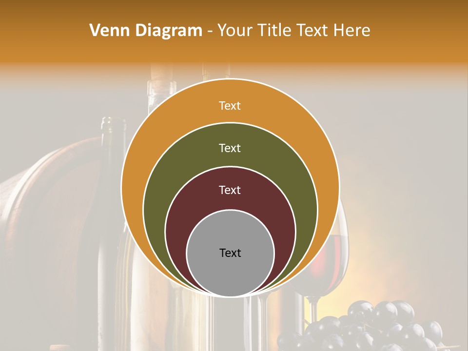 Wine Bottles And Glasses PowerPoint Template