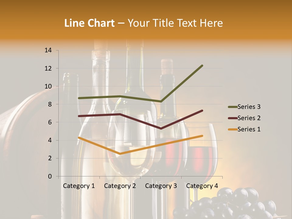Wine Bottles And Glasses PowerPoint Template