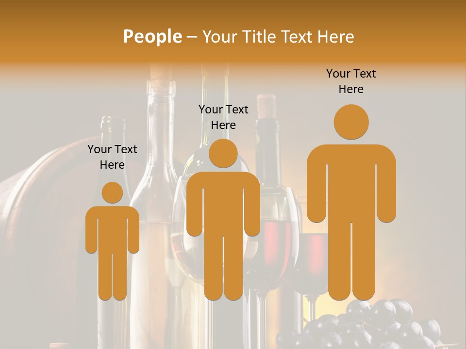 Wine Bottles And Glasses PowerPoint Template