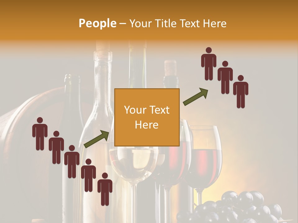 Wine Bottles And Glasses PowerPoint Template