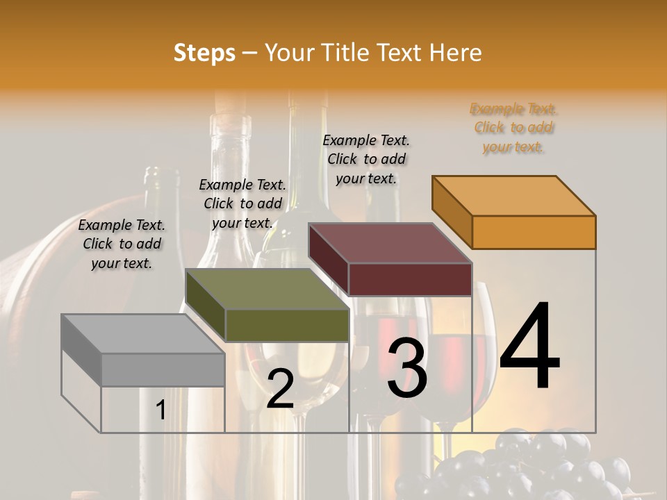 Wine Bottles And Glasses PowerPoint Template