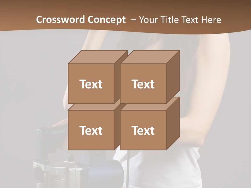 Woman Construction PowerPoint Template