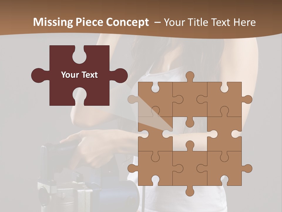 Woman Construction PowerPoint Template