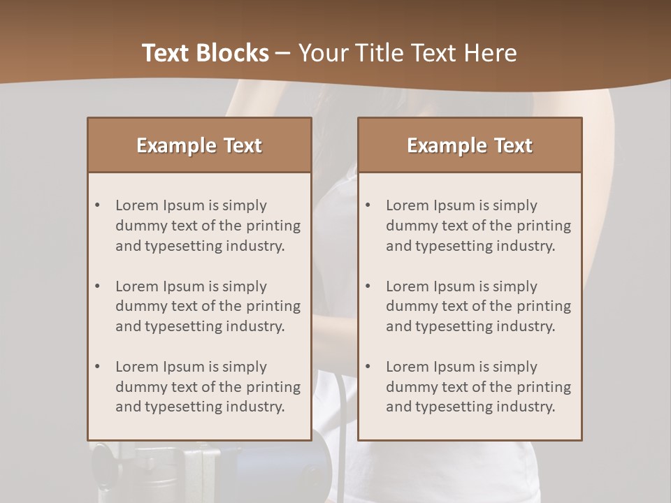 Woman Construction PowerPoint Template