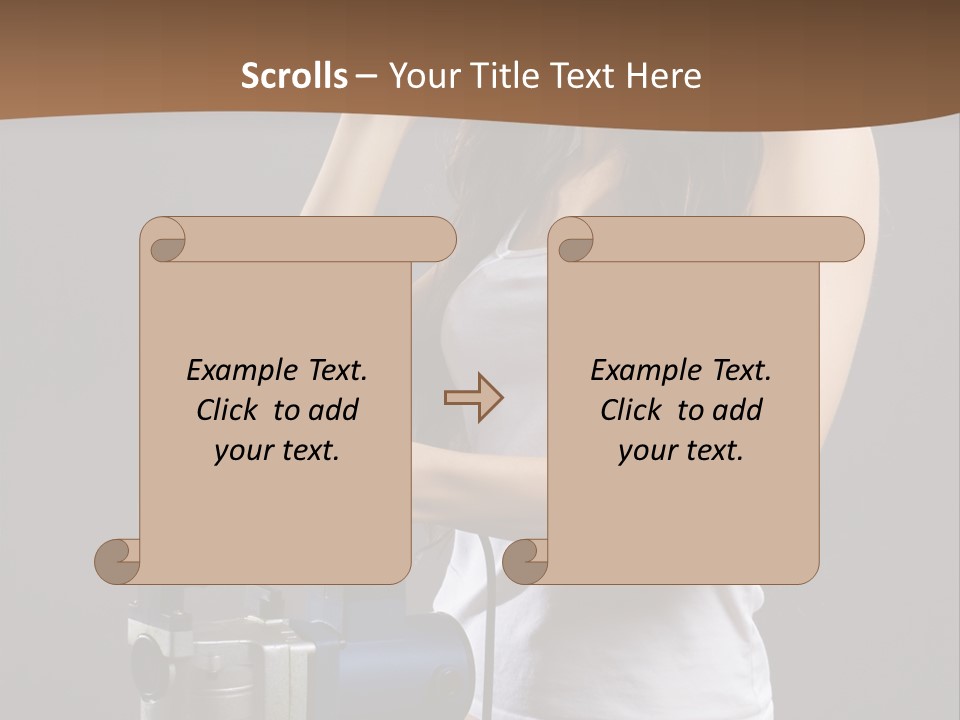 Woman Construction PowerPoint Template