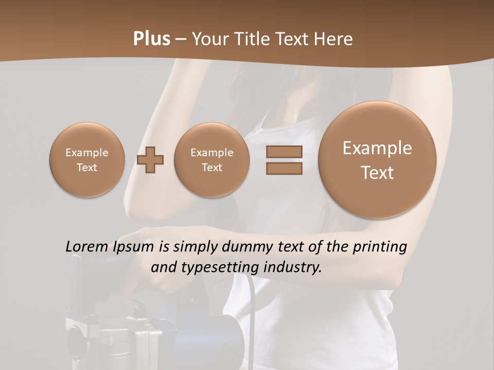 Woman Construction PowerPoint Template