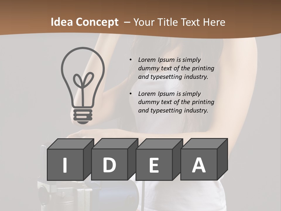 Woman Construction PowerPoint Template