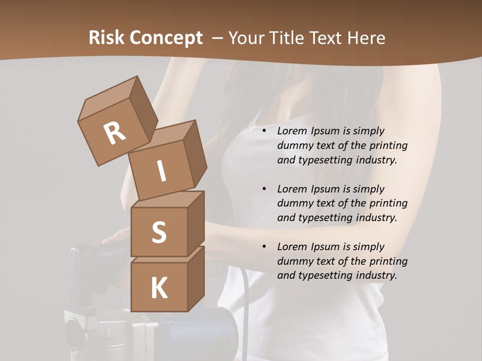 Woman Construction PowerPoint Template