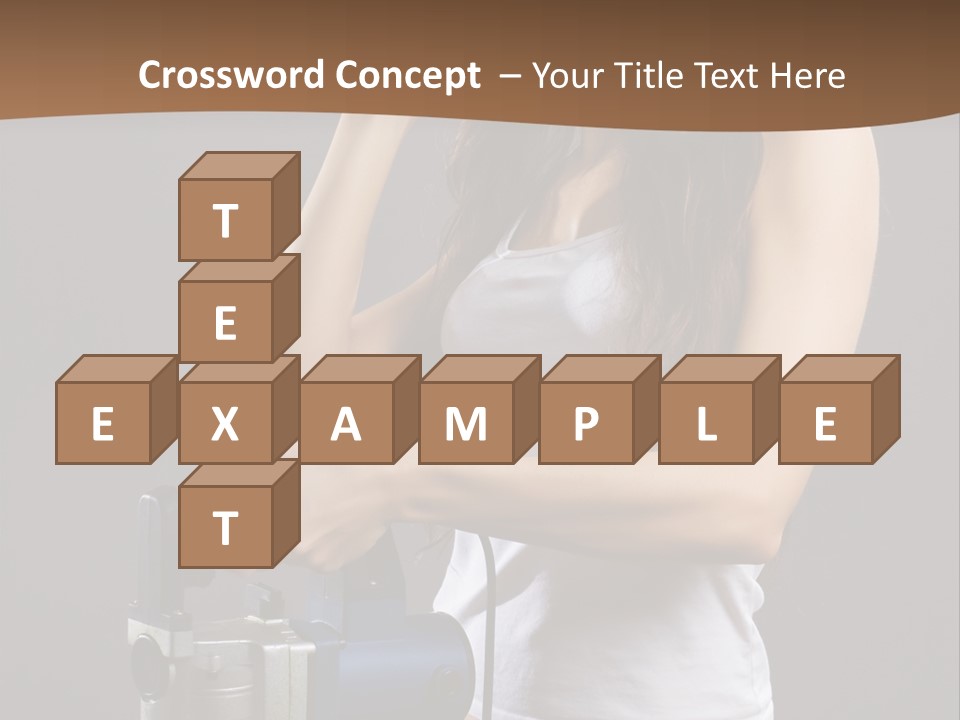 Woman Construction PowerPoint Template