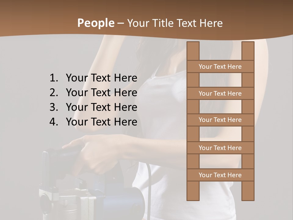 Woman Construction PowerPoint Template